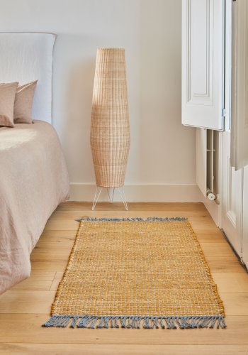 KAVE HOME Kamaria bordlampe - natur rattan og metal