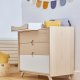 KAVE HOME Nunila puslebord - hvid MDF (72x55)