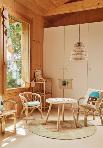 KAVE HOME Marzieh brnestol, m. armln - natur rattan