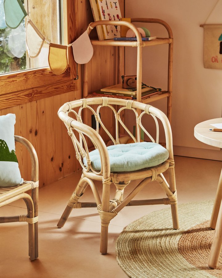 KAVE HOME Lumila brnestol, m. armln - natur rattan