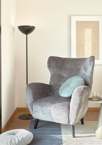 KAVE HOME Shirel sidebord, rund - grn-gr jern (40)