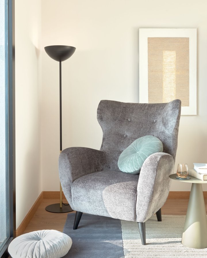 KAVE HOME Shirel sidebord, rund - grn-gr jern (40)