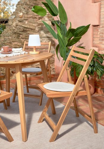 KAVE HOME Silke stolehynde, rund - beige stof (35)