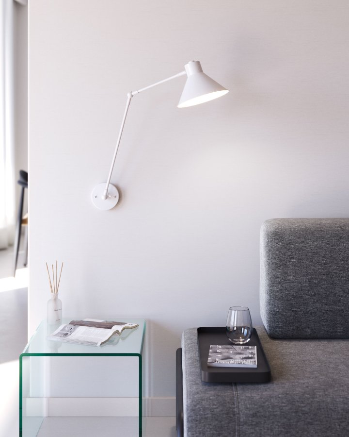 KAVE HOME Dione vglampe - hvid stl