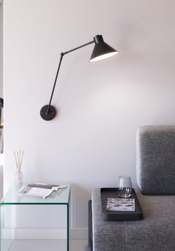 KAVE HOME Odine vglampe - sort metal 