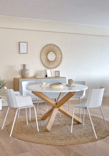 KAVE HOME Doc gulvtppe, rund - natur jute (200)