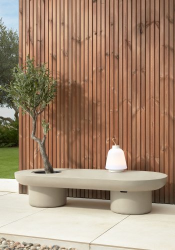 KAVE HOME Kunstigt oliventr, m. sort plantepotte - grn polyethylen og cement (H:140)