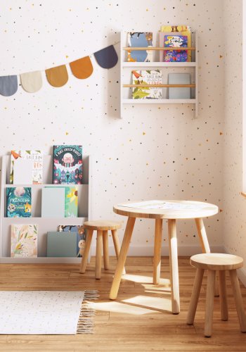 KAVE HOME Adiventina brnereol, rektangulr - hvid MDF (59,5x23)