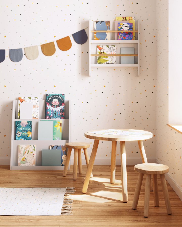 KAVE HOME Adiventina brnereol, rektangulr - hvid MDF (59,5x23)