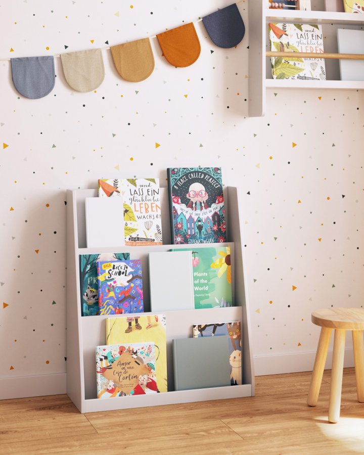 KAVE HOME Adiventina brnereol, rektangulr - hvid MDF (59,5x23)