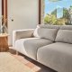 KAVE HOME Singa 3 pers. sofa - beige stof og natur bgetr