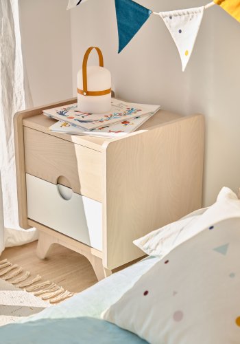 KAVE HOME Nunila sengebord - natur asketrsfiner og asketr