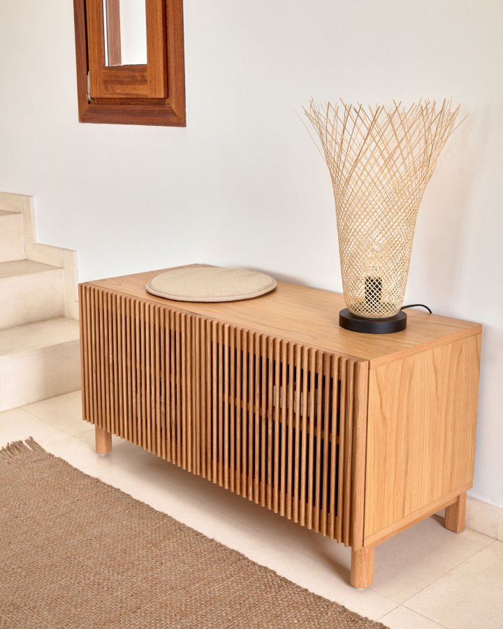 KAVE HOME Beyla skoskab, m. 2 lger og 2 hylder - natur egefinér og egetr