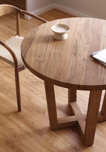 KAVE HOME Nahla spisebord, rund - natur akacietr (90)