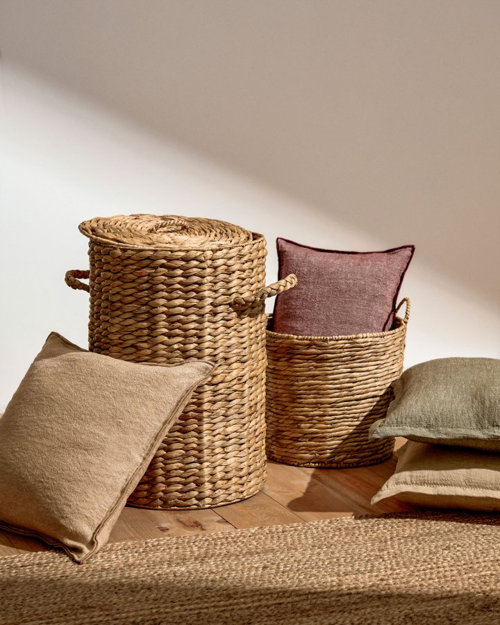 KAVE HOME Yessira tjkurv i naturfiber, 55 cm