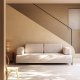 KAVE HOME Compo 3 pers. sofa - beige stof og metal 
