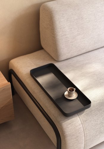 KAVE HOME Compo 3 pers. sofa - beige stof og metal 