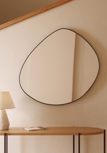 KAVE HOME Anera vgspejl - spejlglas og sort metal