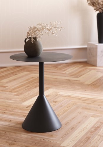 KAVE HOME Yinan sidebord, rund - sort jern (48)