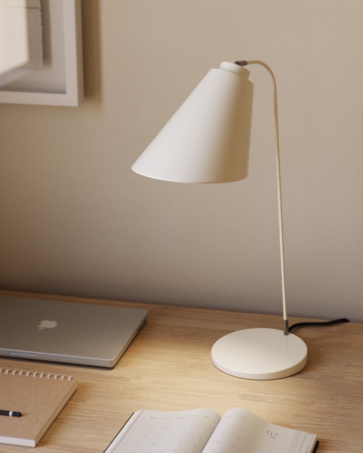 KAVE HOME Tipir bordlampe - hvid stl