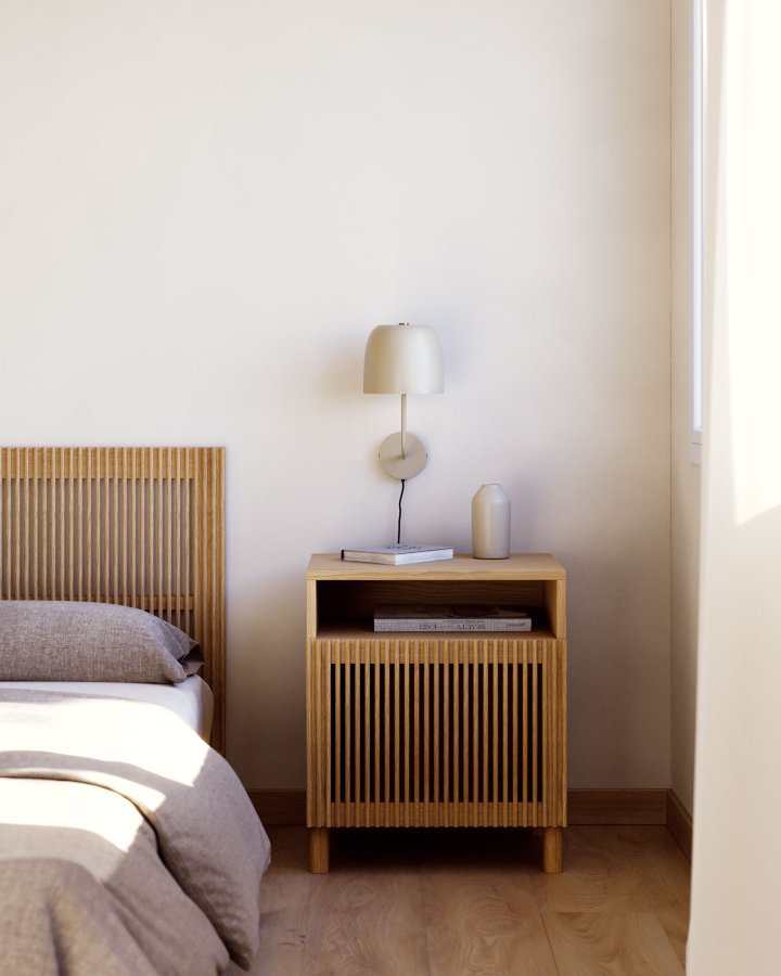 KAVE HOME Alish vglampe - beige metal