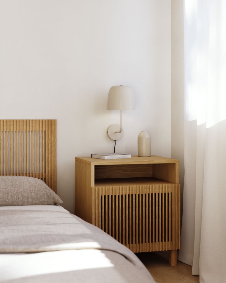 KAVE HOME Alish vglampe - beige metal