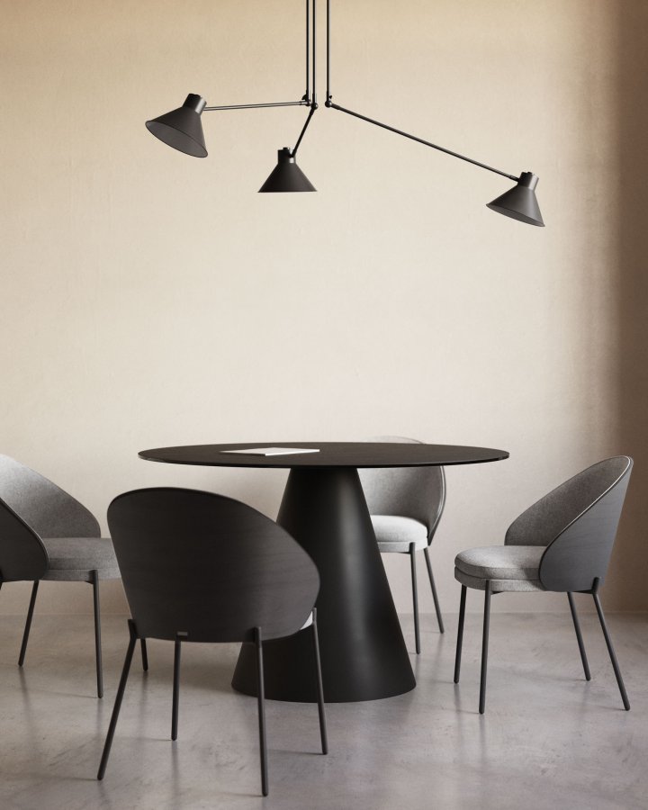 KAVE HOME Dione loftlampe - sort stl