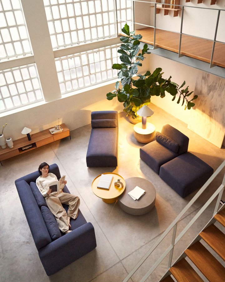 KAVE HOME Neom chaiselongmodul - bl stof