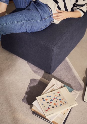 KAVE HOME Neom fodsttte modul - bl stof (75x64)