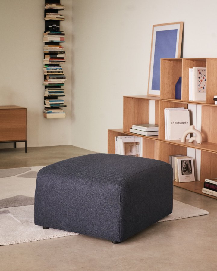 KAVE HOME Neom fodsttte modul - bl stof (75x64)