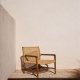 KAVE HOME Sabolla havestol, m. armln - natur syntetisk flet og teaktr