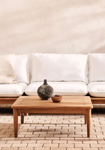 KAVE HOME Portitxol havebord, kvadratisk - natur teaktr (80x80)