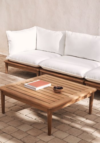 KAVE HOME Portitxol havebord, kvadratisk - natur teaktr (80x80)