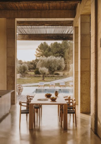 KAVE HOME Deyanira spisebord, rektangulr - natur egefinér og egetr (220x110)