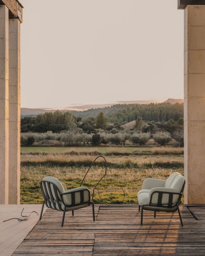 KAVE HOME Joncols havestol, m. gr hynder - gr aluminium