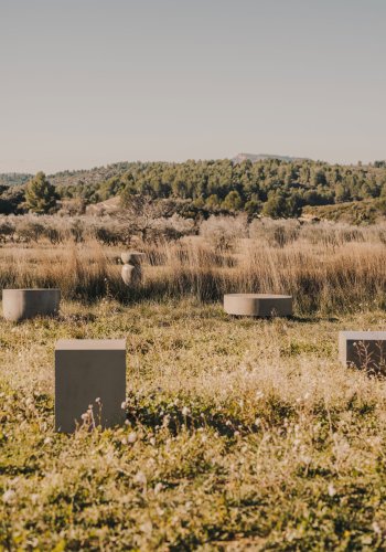 KAVE HOME Garbet sofabord, til inde og ude, rund - gr fibercement (60)