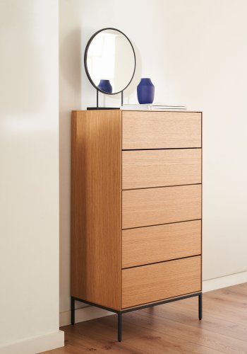 KAVE HOME Libia bordspejl - spejlglas og sort jern (36x45) 