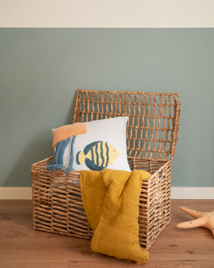 KAVE HOME Xuliana kurv, m. lg - natur vandhyacint (st med 2)