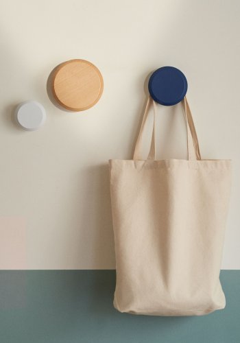 KAVE HOME Nadua knage - natur, bl og hvid bgetr (st med 3)