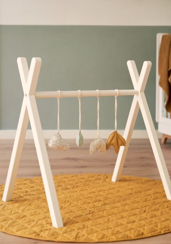 KAVE HOME Maralis aktivitetsstativ til brn - hvid bgetr