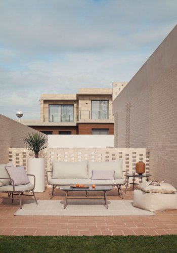 KAVE HOME Canyet gulvtppe, rektangulr - beige syntetiske fibre (160x230)