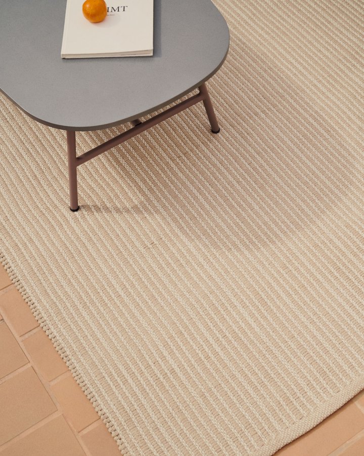 KAVE HOME Canyet gulvtppe, rektangulr - beige syntetiske fibre (160x230)