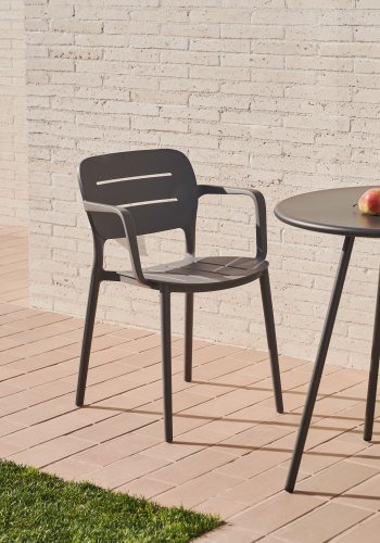 KAVE HOME Morella havestol, m. armln - gr plast