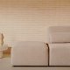 KAVE HOME Neom 1-personers modulsofa med rygmodul i beige, 169 cm FSC Mix Credit