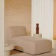 KAVE HOME Neom chaiselongmodul - beige stof