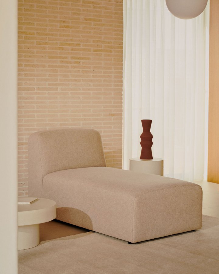 KAVE HOME Neom chaiselongmodul - beige stof