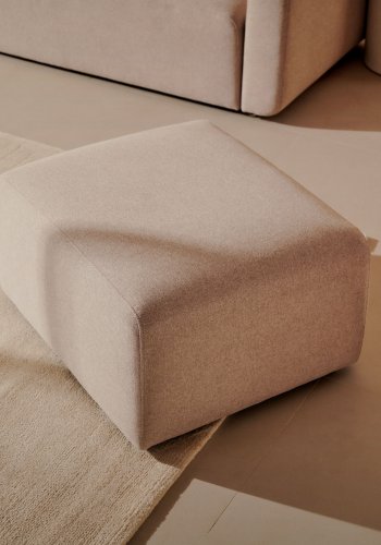 KAVE HOME Neom fodsttte modul - beige stof (75x64)