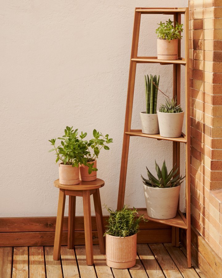 KAVE HOME Victora udendrs reol - natur akacietr