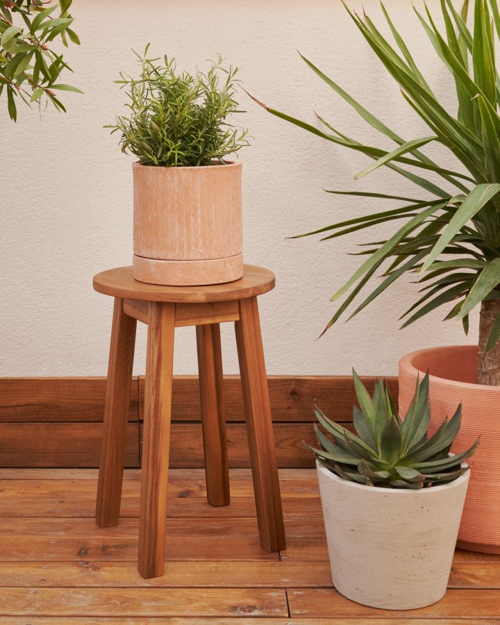 KAVE HOME Amel udendrs fodskammel - natur akacietr