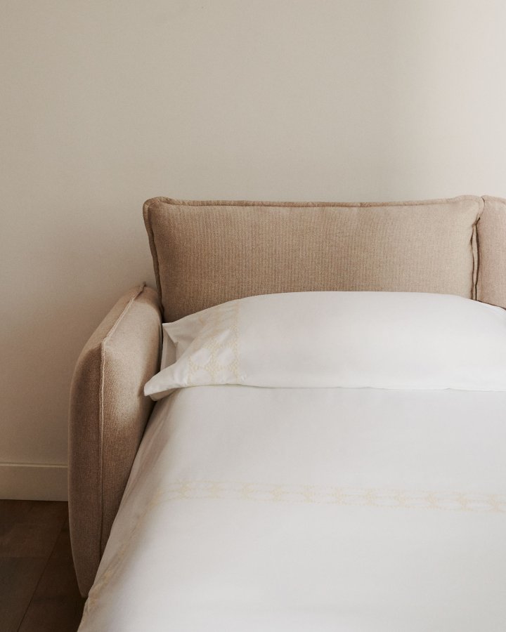 KAVE HOME Carlota 2 pers. sovesofa - beige chenille (140cm)